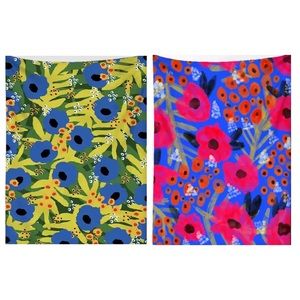 Set of 2 wall tapestries bohemian floral wall